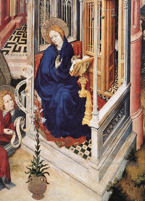 BROEDERLAM, Melchior The Annunciation (detail) china oil painting image
